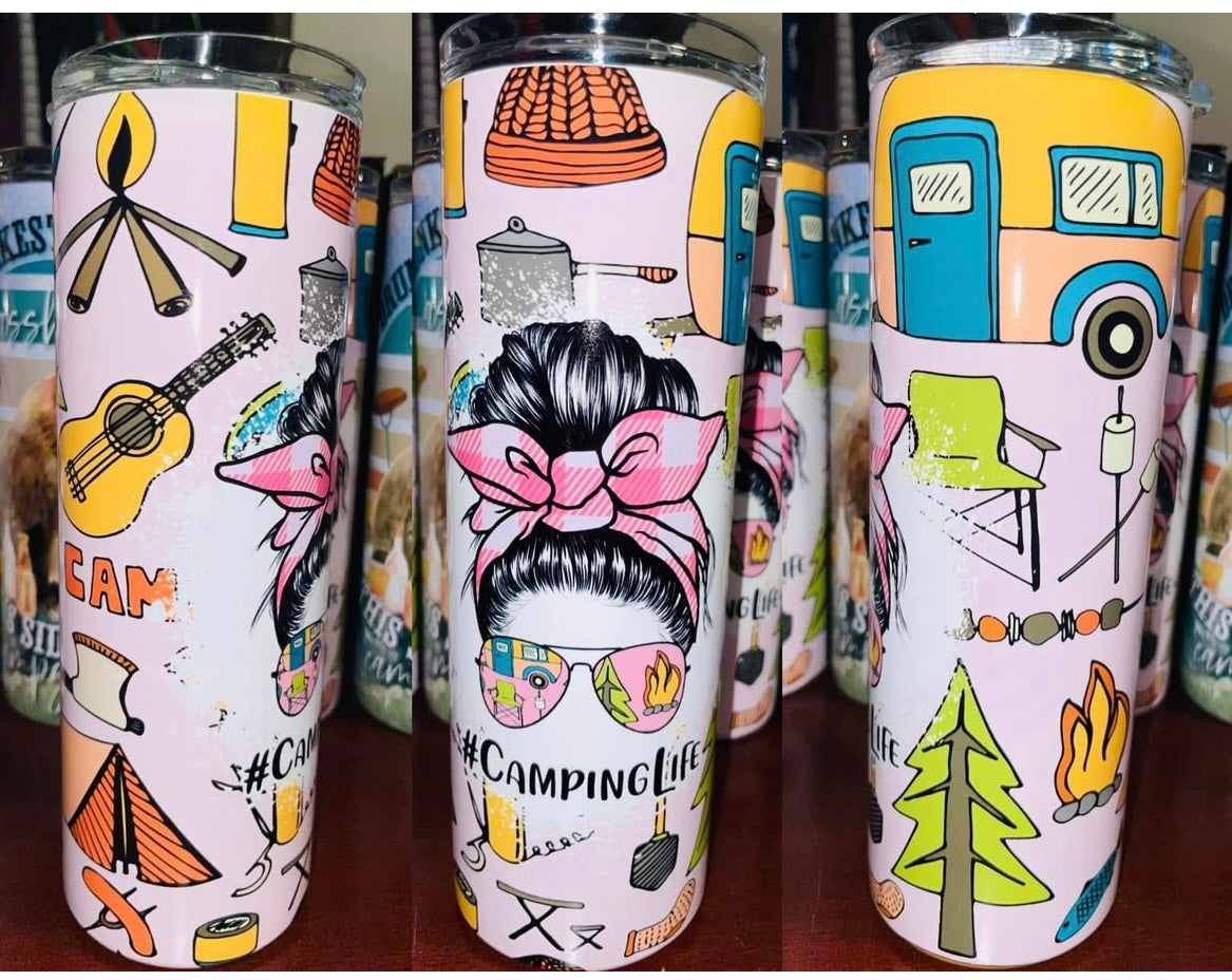 Stainless Steel tumbler 20oz - Camping Life