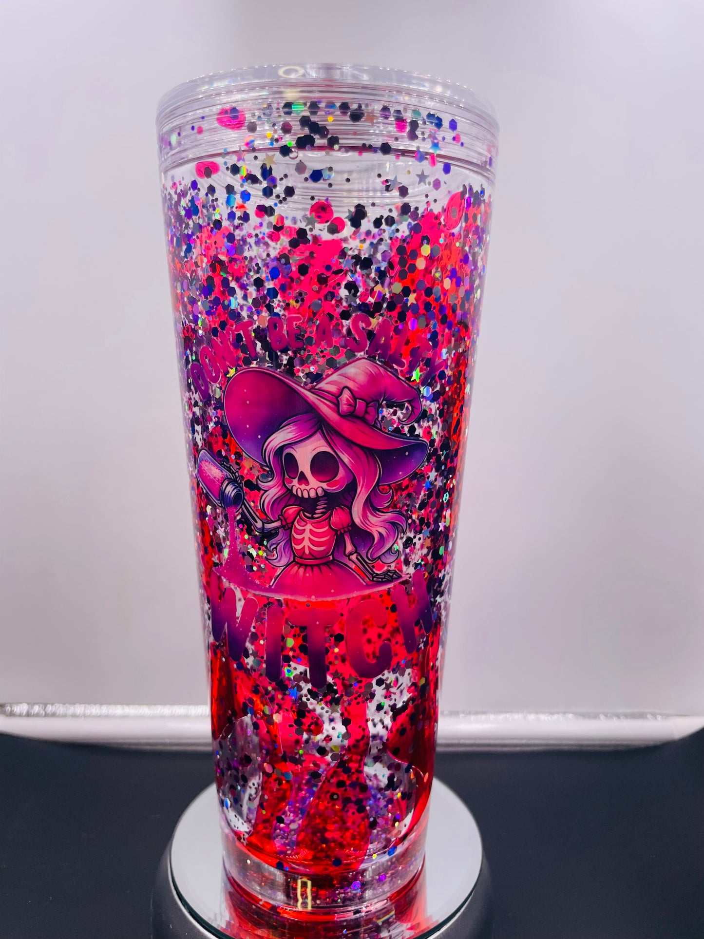 Don’t be a salty witch 24oz acrylic Lava drip tumbler